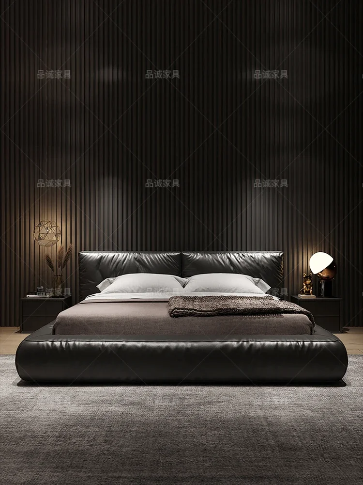 Light luxury leather bed Nordic double big master bedroom wedding 1.8m modern simple Italian minimalist leather
Light luxury leather bed Nordic double big master bedroom wedding 1.8m modern simple Italian minimalist leather