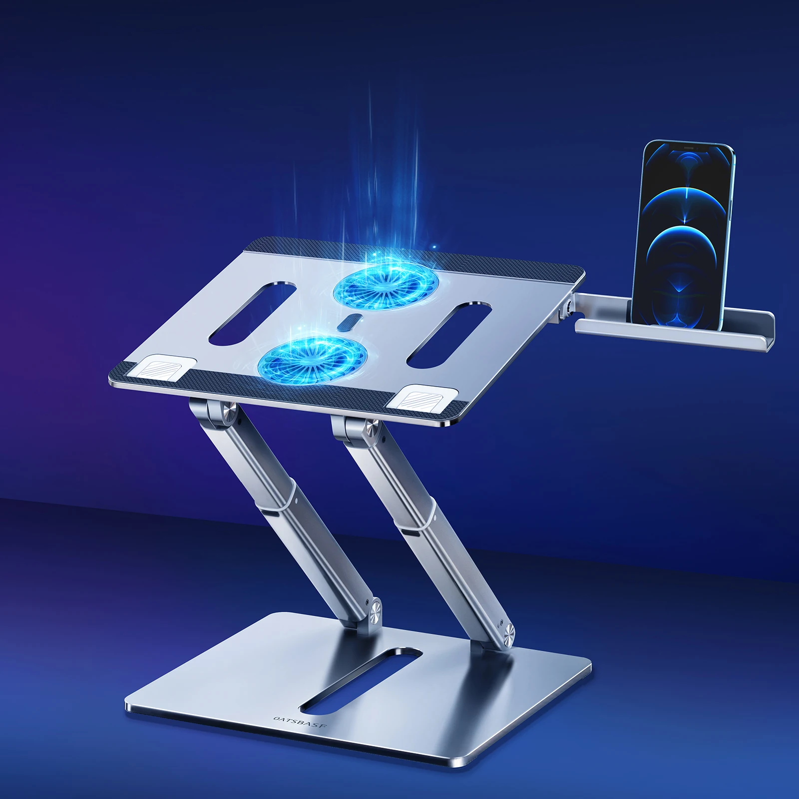 Eary Laptop Stand with Cooling Fan Aluminium MultiAngle Computer Holder for Desk Powerful Laptop Cooler Stand for Working Gaming 
Eary Laptop Stand with Cooling Fan Aluminium MultiAngle Computer Holder for Desk Powerful Laptop Cooler Stand for Working Gaming