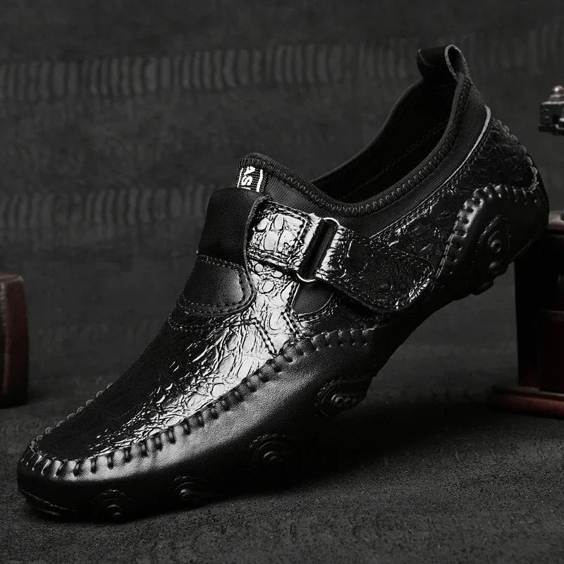 Men's Casual Shoes Moccasins Crocodile pattern Leather Flats Zapatos Hombre Loafers Footwear Men shoes Chaussures British Style
Men's Casual Shoes Moccasins Crocodile pattern Leather Flats Zapatos Hombre Loafers Footwear Men shoes Chaussures British Style