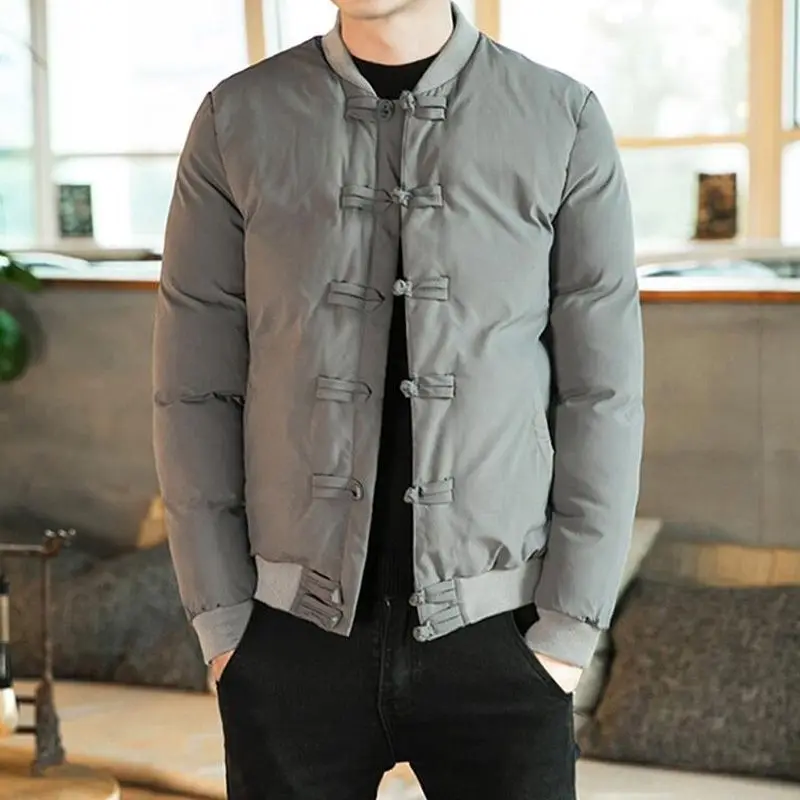 Chinese Style Cotton Jacket men's Thickened Cotton Ancient Clothing men's Autumn And Winter Warm Jacket Button Up Tang Suits
Chinese Style Cotton Jacket men's Thickened Cotton Ancient Clothing men's Autumn And Winter Warm Jacket Button Up Tang Suits