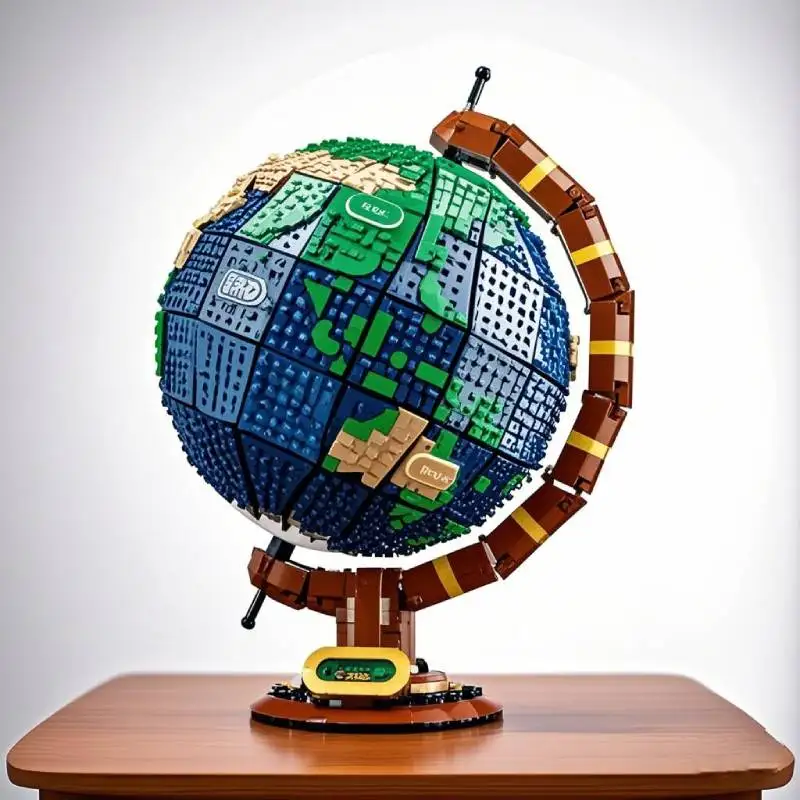 MOC Expert 95335 Earth Globe World Map Bricks Toys MOC Expert 95335 Earth Globe World Map Bricks Toys