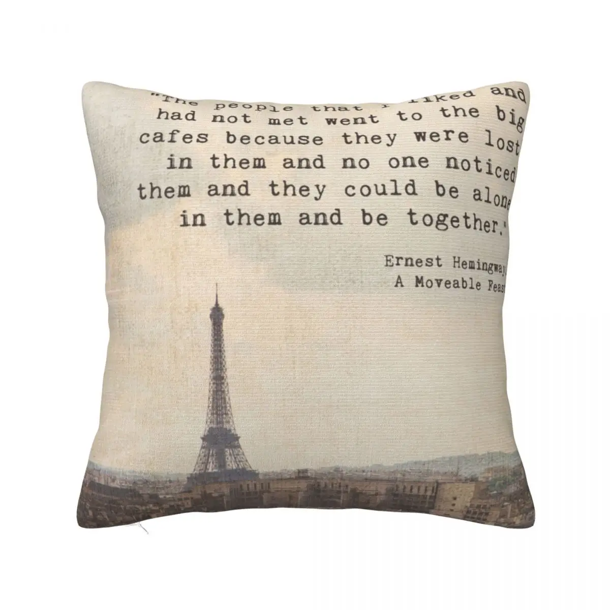 Hemingway In Paris Eiffel Tower Pillowcase Printed Cushion Cover Decorative Doodlefly Throw Pillow Case Cover Home Zippered 18"
Hemingway In Paris Eiffel Tower Pillowcase Printed Cushion Cover Decorative Doodlefly Throw Pillow Case Cover Home Zippered 18"