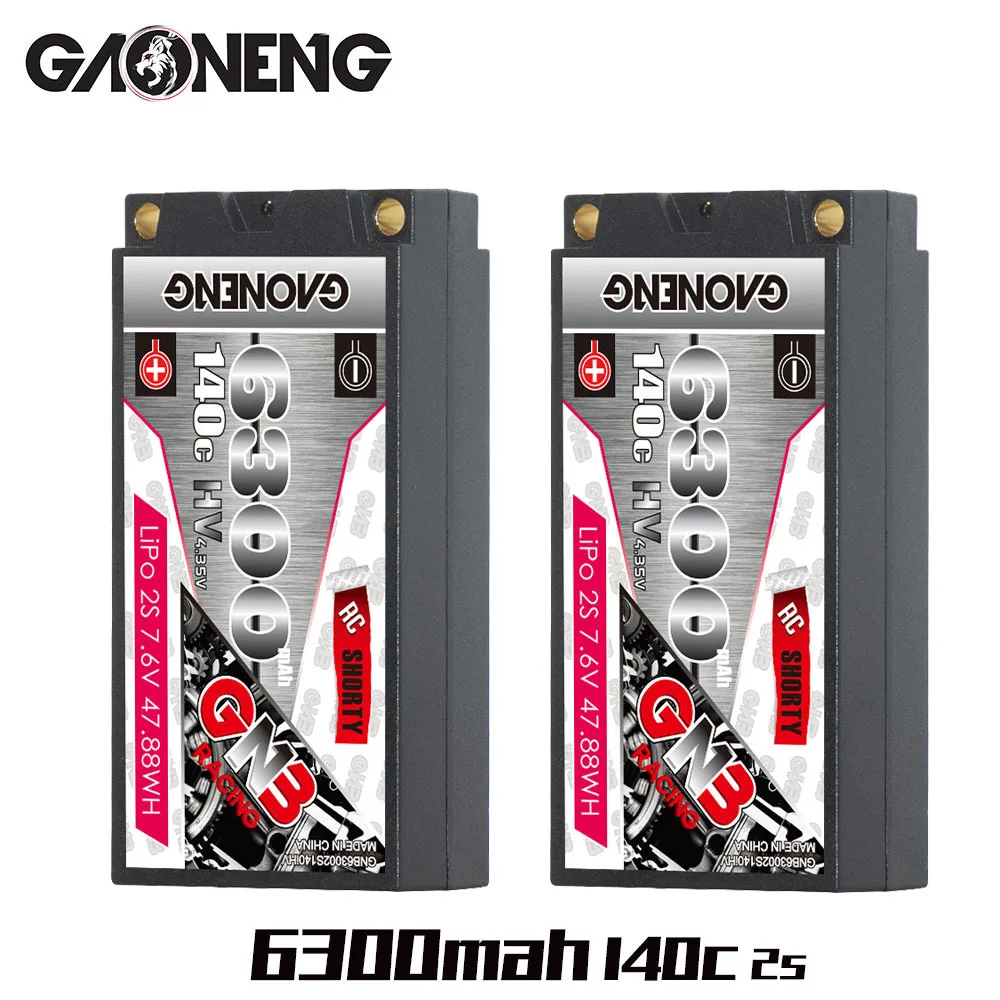 HV 7.6v Rechargeable 6300mAh Battery For RC Racing Cars Four Drive Off-Road Spare Parts GNB 140c 2s Lipo Battery
HV 7.6v Rechargeable 6300mAh Battery For RC Racing Cars Four Drive Off-Road Spare Parts GNB 140c 2s Lipo Battery