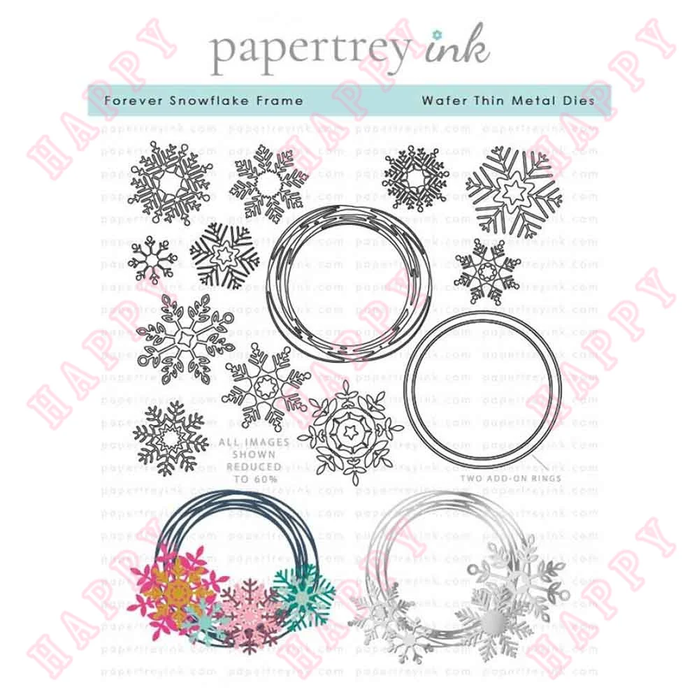 

Metal Cutting Forever Snowflake Frame Die Paper Craft Template DIY Scrapbook Envelope Greet Card Decorative Embossing Handcraft