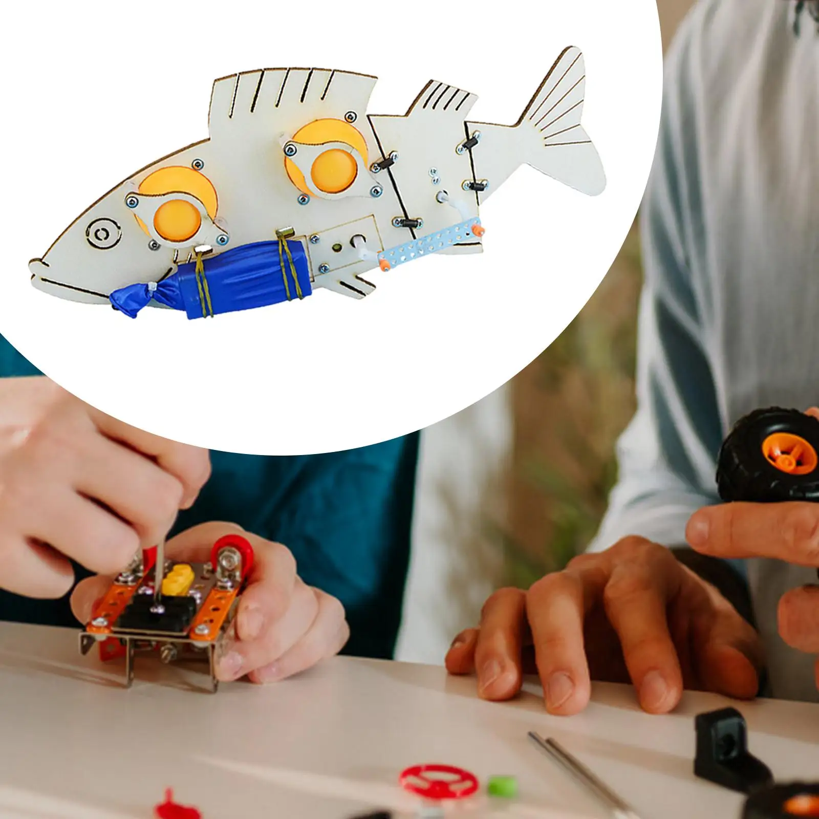 Electric Fish Stem Wood 3D Wooden Puzzle for Girls Boys Ages 7+ Children
Electric Fish Stem Wood 3D Wooden Puzzle for Girls Boys Ages 7+ Children