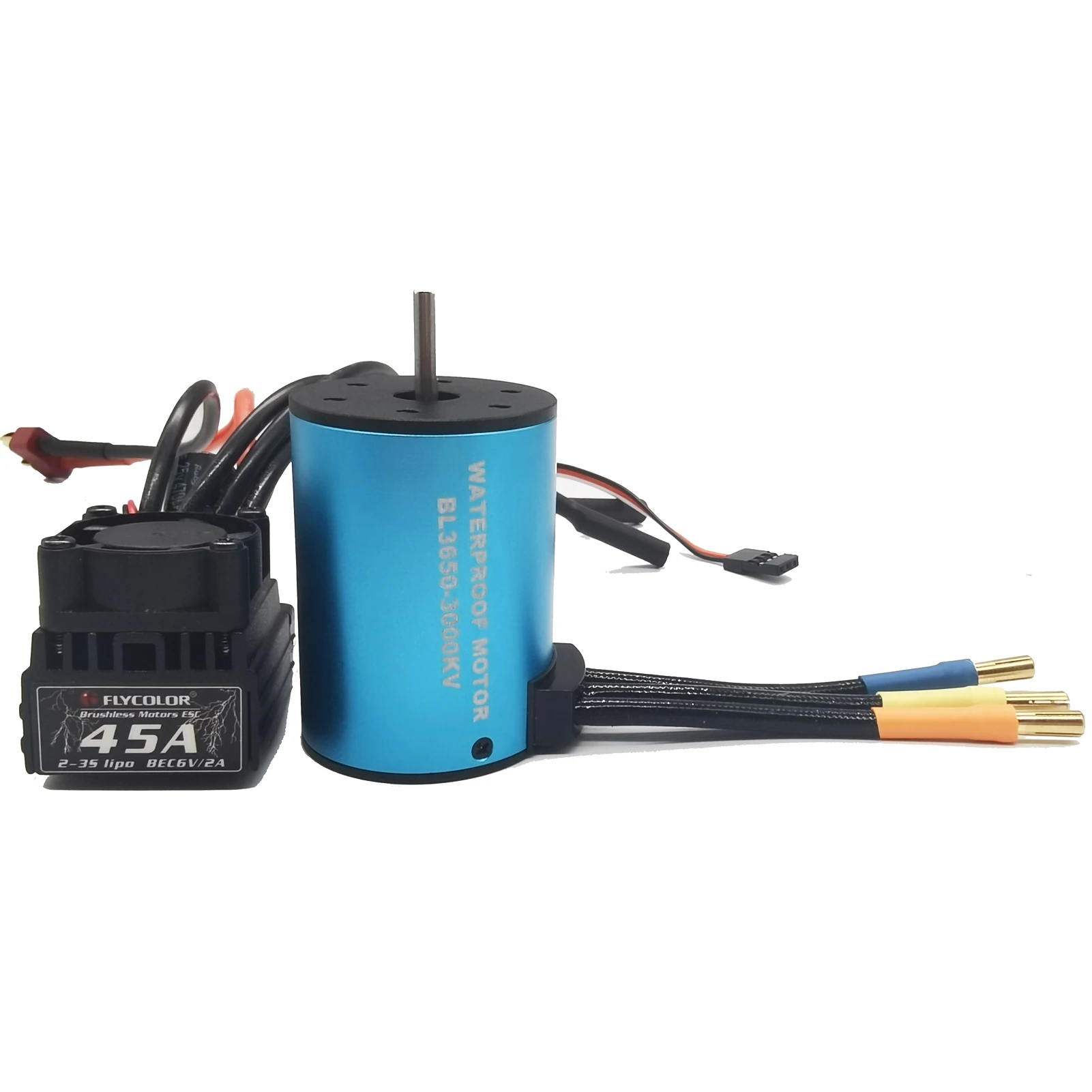 FLYCOLOR 3650 3900KV Waterproof Brushless Motor And 45A ESC Combination Set For 1/10 RC Car Truck
FLYCOLOR 3650 3900KV Waterproof Brushless Motor And 45A ESC Combination Set For 1/10 RC Car Truck