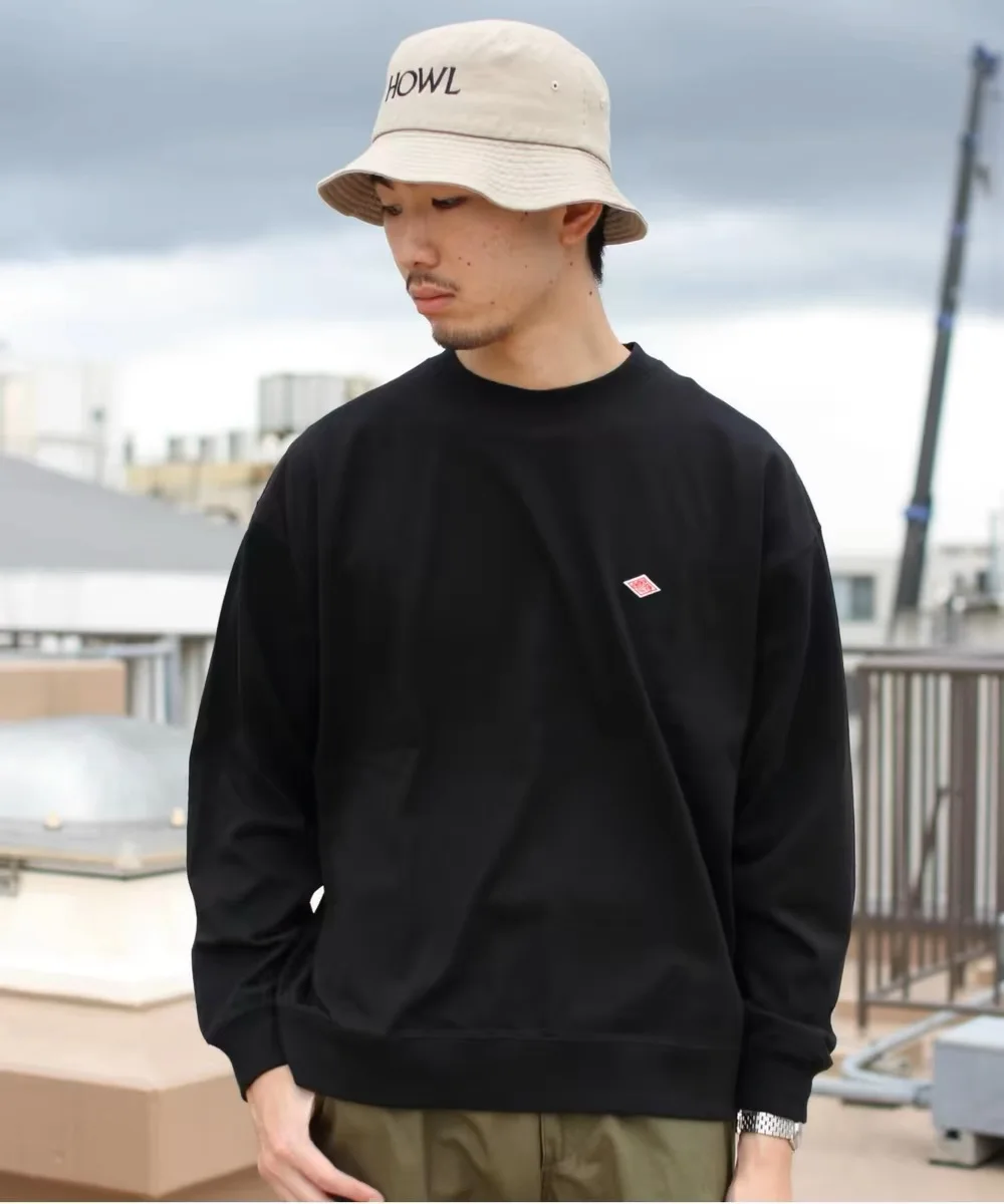 سترة ربيع 2025 تم تصديرها إلى اليابان سترة رفيعة للرجال/النساء نفس العلامة التجارية المطرزة من القطن برقبة دائرية وأكمام طويلة ملابس رياضية فضفاضة سترة ربيع 2025 تم تصديرها إلى اليابان سترة رفيعة للرجال/النساء نفس العلامة التجارية المطرزة من القطن برقبة دائرية وأكمام طويلة ملابس رياضية فضفاضة