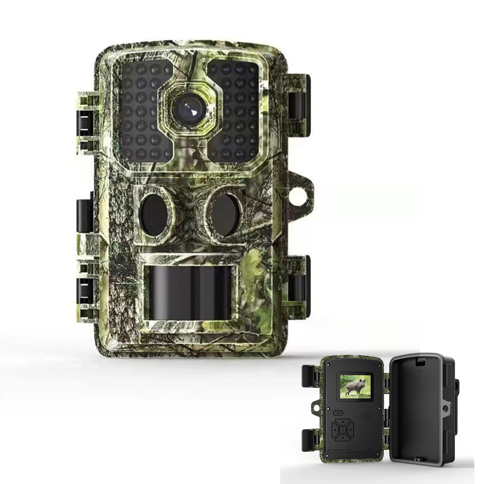 1pc 4K Taking Trail Camera With Mounting Strap Game Outdoor Hunting Camera Night Vision Security Surveillance 42pcs IR LEDs
1pc 4K Taking Trail Camera With Mounting Strap Game Outdoor Hunting Camera Night Vision Security Surveillance 42pcs IR LEDs