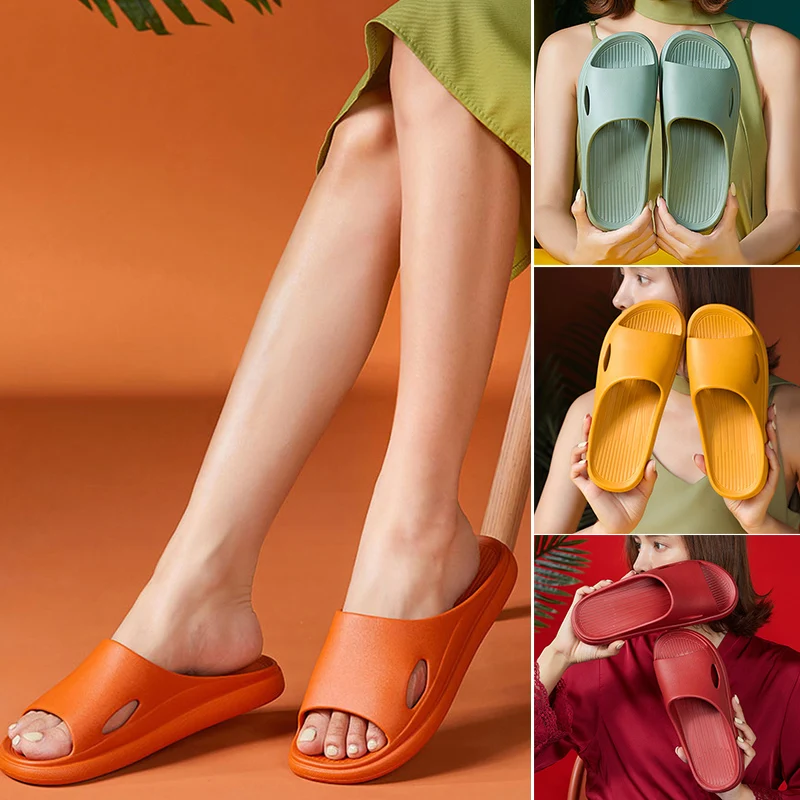 Rubber Women's Slippers Soft Sandals Anti-slip Bathroom Flip Flops Thick Insole Outdoor Bathing Slippers For Lady Size 33-40
Rubber Women's Slippers Soft Sandals Anti-slip Bathroom Flip Flops Thick Insole Outdoor Bathing Slippers For Lady Size 33-40