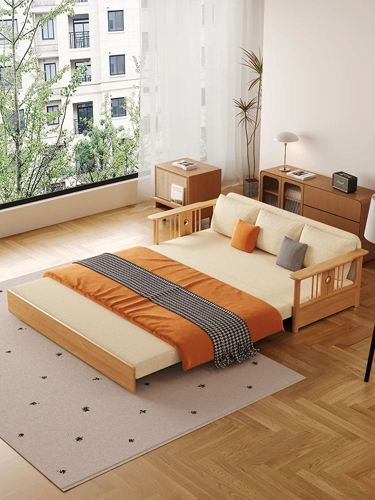 High end all solid wood sofa bed, dual-purpose living room, multifunctional pull-out bed, retractable bed, foldable
High end all solid wood sofa bed, dual-purpose living room, multifunctional pull-out bed, retractable bed, foldable