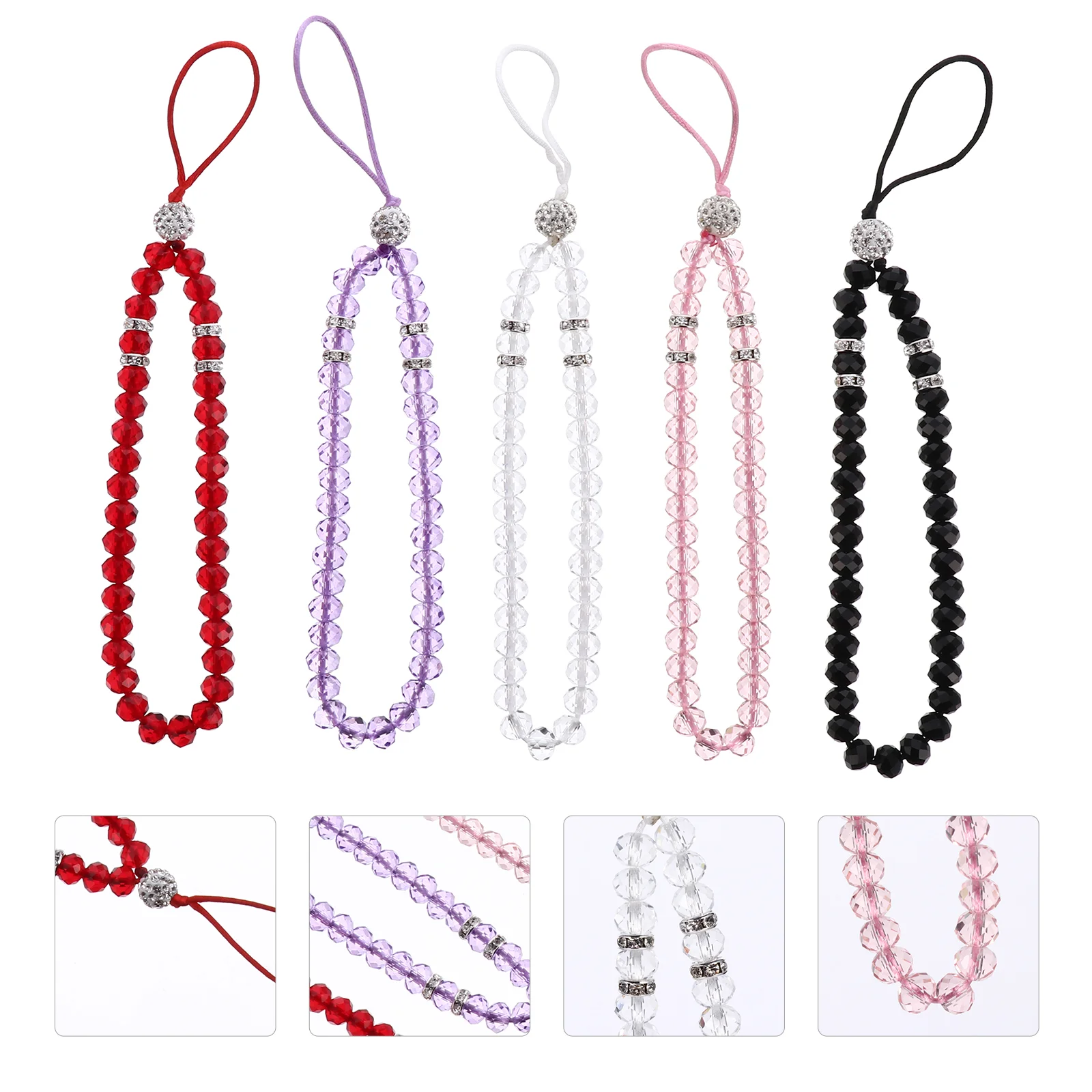 5 Pcs Beaded Phone Lanyard Crystal Lanyards Mobile Phones Hanging Decor Ornaments Wrist Bag Pendants Strap
5 Pcs Beaded Phone Lanyard Crystal Lanyards Mobile Phones Hanging Decor Ornaments Wrist Bag Pendants Strap