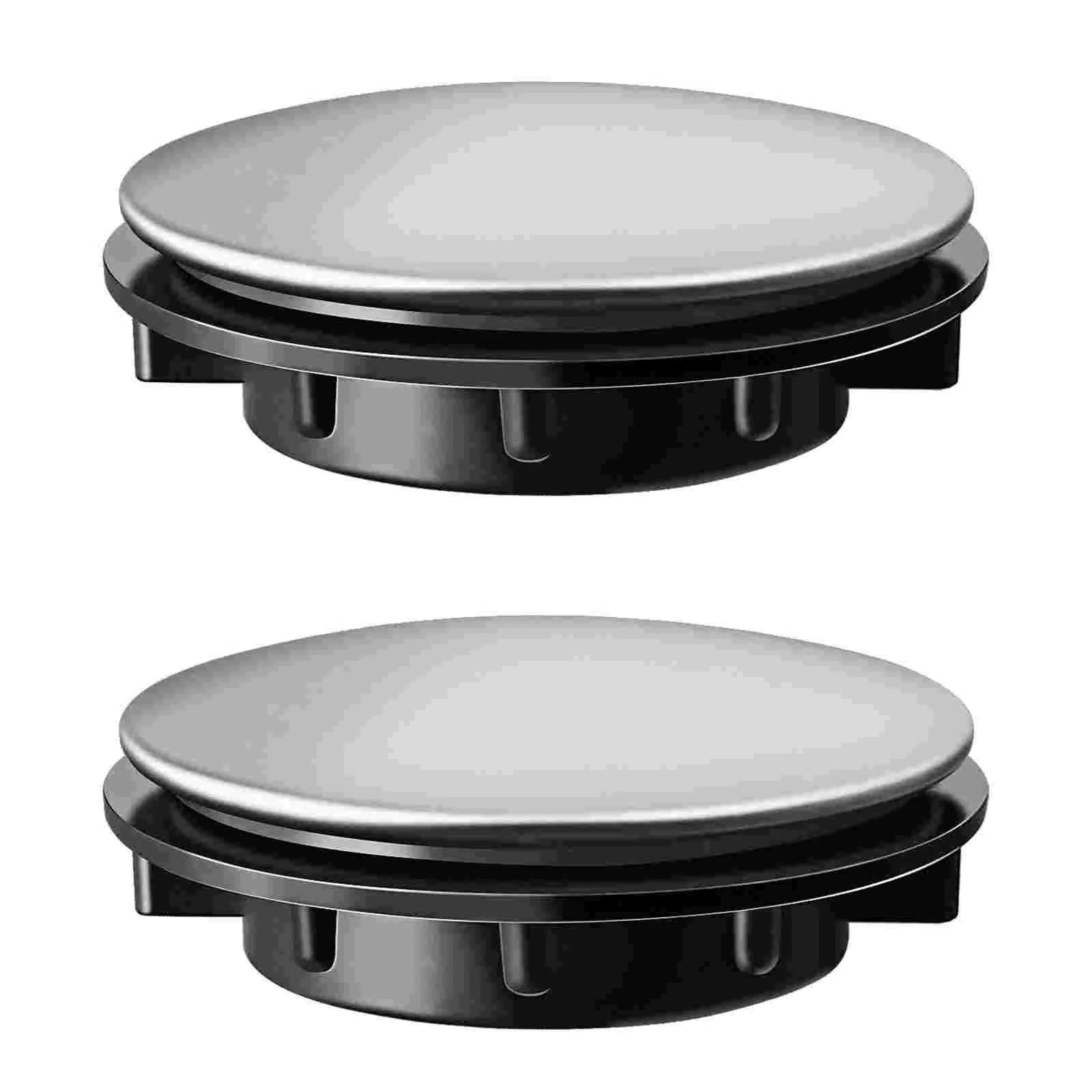 

2 Pcs Sink Hole Cover Faucet Plug Tap Wash Basin Kitchen Stainless Steel Accessories Washbasin Drain