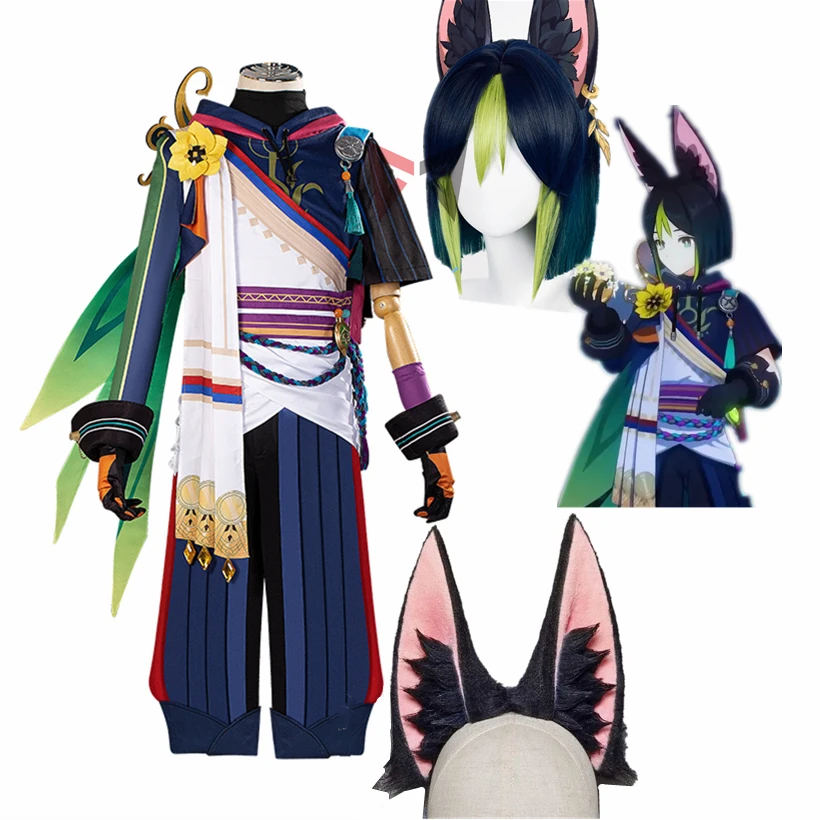 New Genshin Impact Cosplay Al Tighnari Costume Wig Earshairhoop To Choose For Adult Custom Made
New Genshin Impact Cosplay Al Tighnari Costume Wig Earshairhoop To Choose For Adult Custom Made