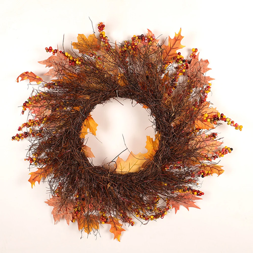 Realistic Brand New Fall Maple Wreath Floral Décor Home Party 1pcs 45cm Autumn Wreath Christmas Decoration Foam
Realistic Brand New Fall Maple Wreath Floral Décor Home Party 1pcs 45cm Autumn Wreath Christmas Decoration Foam