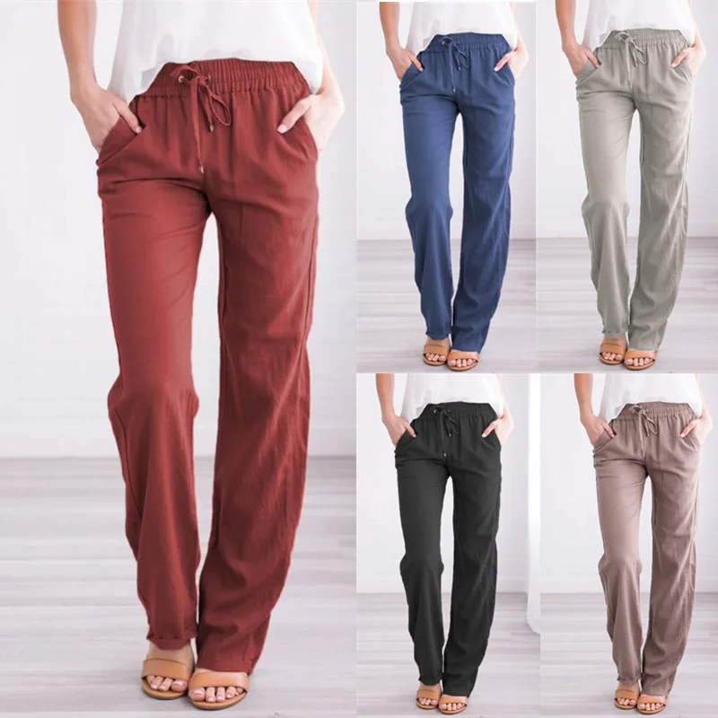 Women's loose wide leg pants, cotton and linen pants, with shoelaces, large, with pockets, wdc4496
Women's loose wide leg pants, cotton and linen pants, with shoelaces, large, with pockets, wdc4496