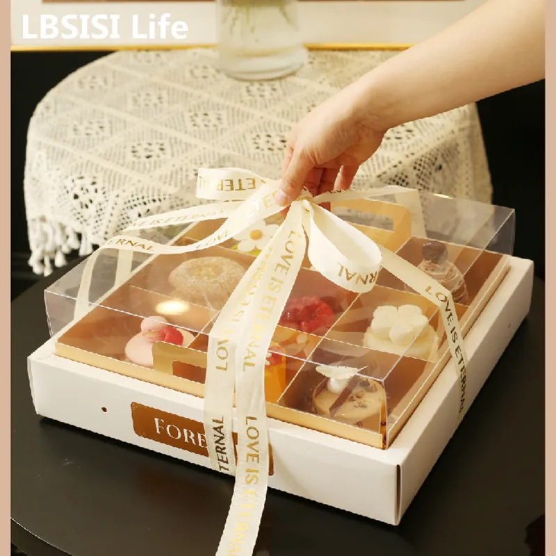 LBSISI Life 5pcs Transparent Gold Card Mousse Cake Box PET Pastry Cupcake Packaging Wedding Birthday Baby Shower Party Decor
LBSISI Life 5pcs Transparent Gold Card Mousse Cake Box PET Pastry Cupcake Packaging Wedding Birthday Baby Shower Party Decor