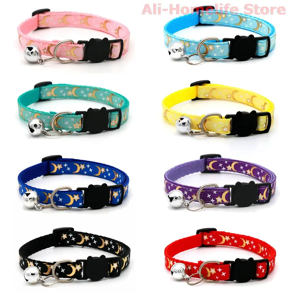 Pet Dog Cat Collar Adjustable Puppy Kitten Collar With Bell Moon Star Print Collar Necklace Pet Items Pet Accessories
Pet Dog Cat Collar Adjustable Puppy Kitten Collar With Bell Moon Star Print Collar Necklace Pet Items Pet Accessories