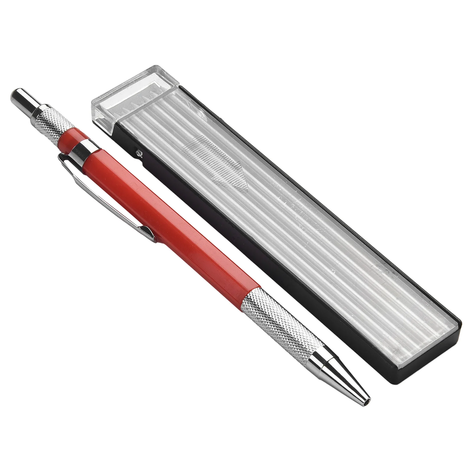 Welders Mechanical Pencil for High Temperature Welding Durable Metal Marker with 12 Silver Striped Round Refills
Welders Mechanical Pencil for High Temperature Welding Durable Metal Marker with 12 Silver Striped Round Refills