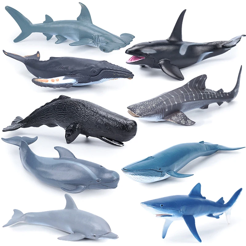 

3D имитация ПВХ морская модель для океана Желейная Рыба Акула черепаха экшн-фигурки Морская жизнь животные обучающая игрушка Рождество искусственные подарки