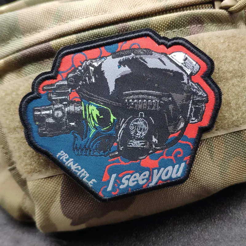 I see you now Don't be naughty Morale Badges Embroidered Hook Military Night Vision Skeleton Soldier Tactical Backpack Patches
I see you now Don't be naughty Morale Badges Embroidered Hook Military Night Vision Skeleton Soldier Tactical Backpack Patches