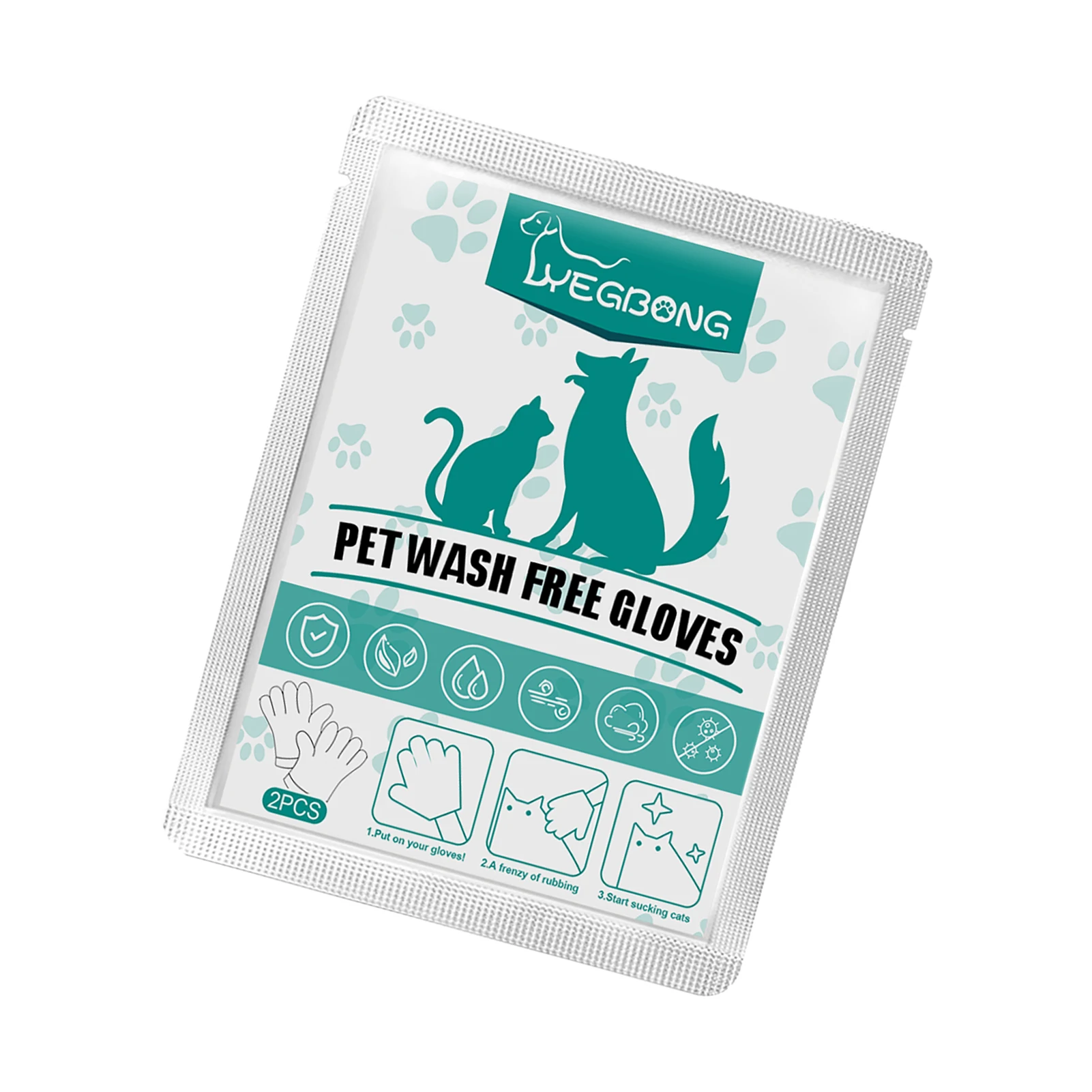 Dog Glove Wipes For Dogs Cats Pet Wipes Cleaning Massage Gloves Itch