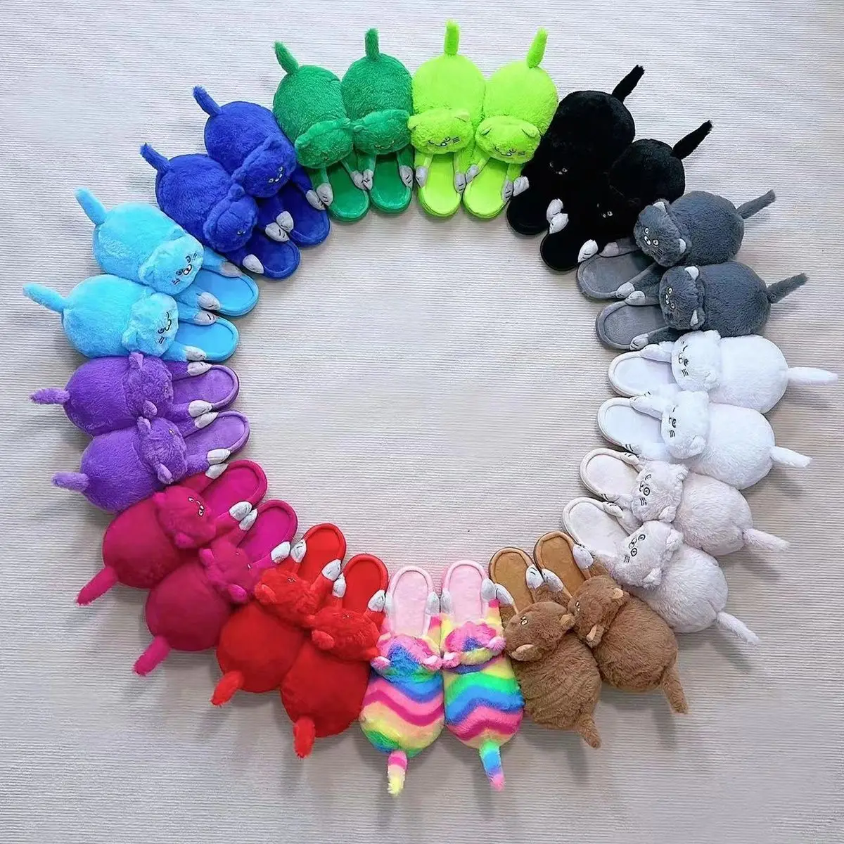 Cat Furry Fur Slippers Women Men winter Funny Home Fluffy Slides Female Indoor Floor Kawaii Shoes Cute Funny Slippers Gifts 2024
Cat Furry Fur Slippers Women Men winter Funny Home Fluffy Slides Female Indoor Floor Kawaii Shoes Cute Funny Slippers Gifts 2024