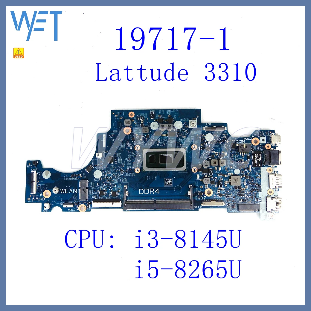 

19717-1 With i3-8145U i5-8265U CPU Mainboard For DELL Lattude 3310 Laptop Motherboard 100% Tested OK Used