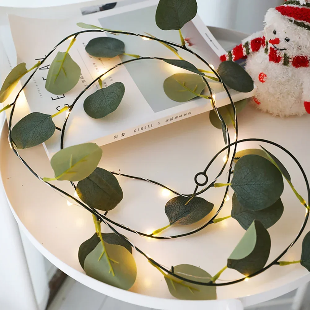 Artificial Green Leaf Led Light Strings Ivy Vine Fairy Light Garland Battery Powered Xmas Tree LED Light for Wedding Home Decor
Artificial Green Leaf Led Light Strings Ivy Vine Fairy Light Garland Battery Powered Xmas Tree LED Light for Wedding Home Decor