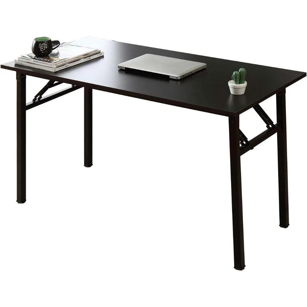 

Folding Desk, No Assembly Folding Desks for Small Spaces, Sturdy Foldable Computer Desk, Functional Home Office Desks