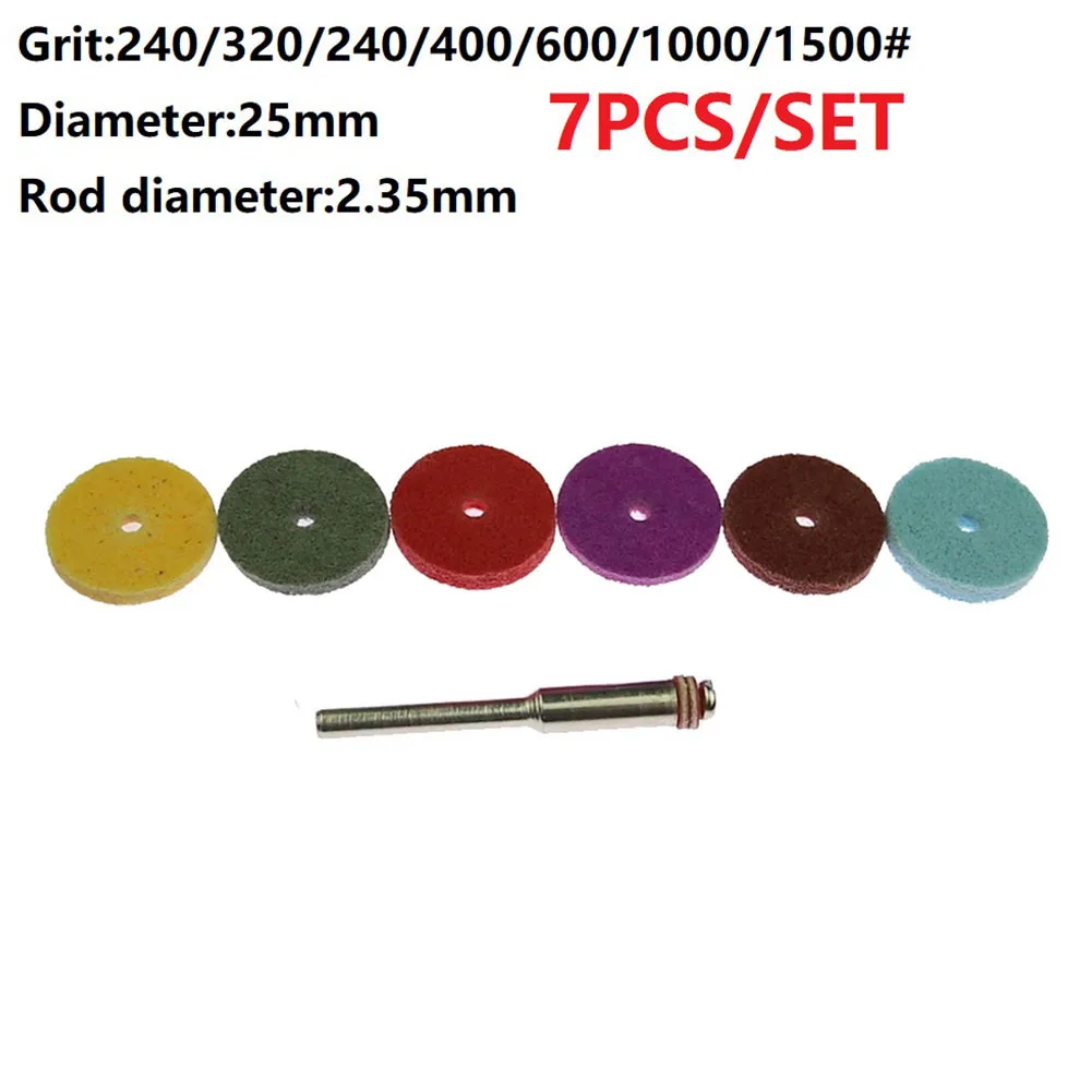 Durable High Quality Polishing Wheels Wheel Grinding Disc T-shaped 1*Extension Rod 7pcs/set Fibre Abrasive Point
Durable High Quality Polishing Wheels Wheel Grinding Disc T-shaped 1*Extension Rod 7pcs/set Fibre Abrasive Point