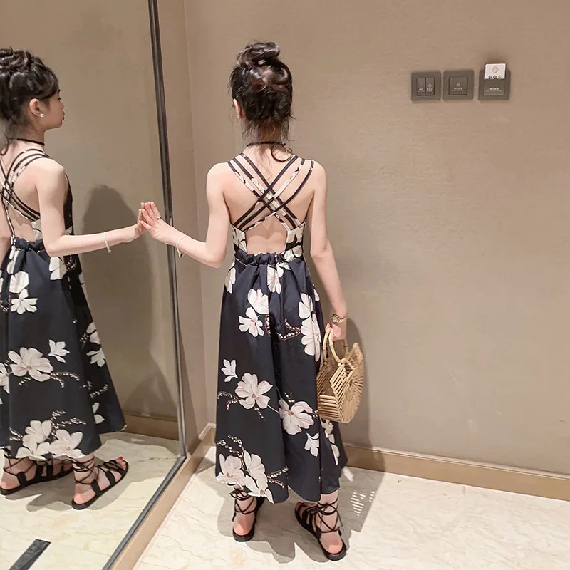 Graduation Dress Girl Elgant Party Evening Long Dresses Floral Print Backless Maxi Teens Clothes
Graduation Dress Girl Elgant Party Evening Long Dresses Floral Print Backless Maxi Teens Clothes