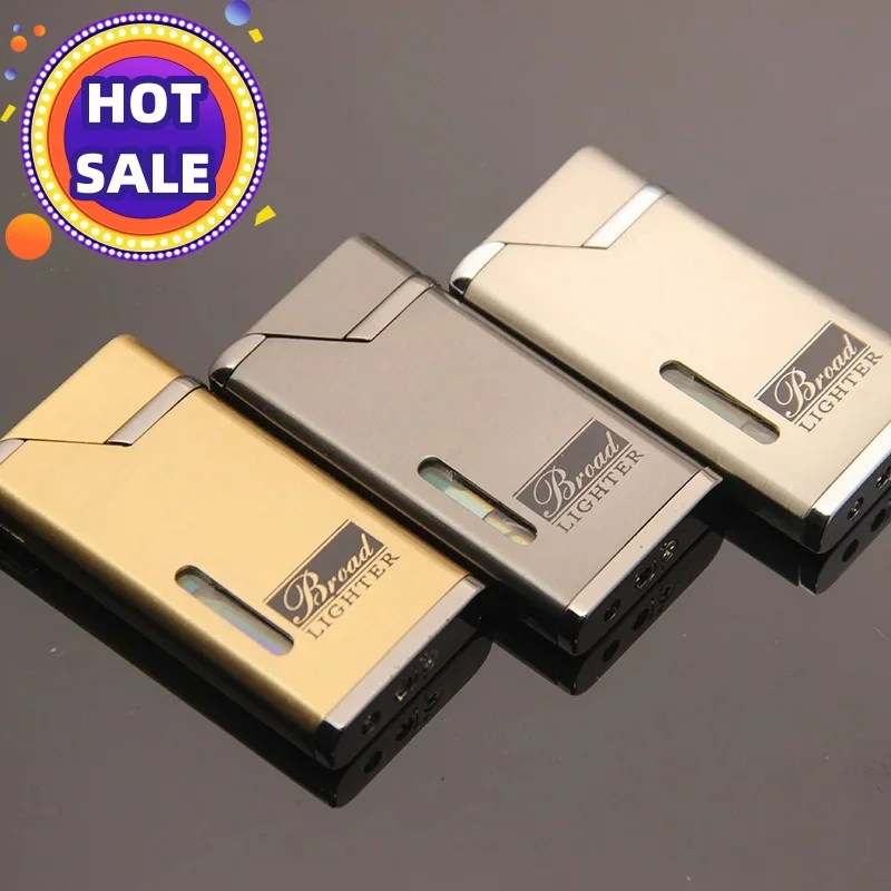 Red flame retardant gas lighter ultra-thin turbo butane metal lighter cigarette and cigar accessories men's gifts outdoor tools
Red flame retardant gas lighter ultra-thin turbo butane metal lighter cigarette and cigar accessories men's gifts outdoor tools