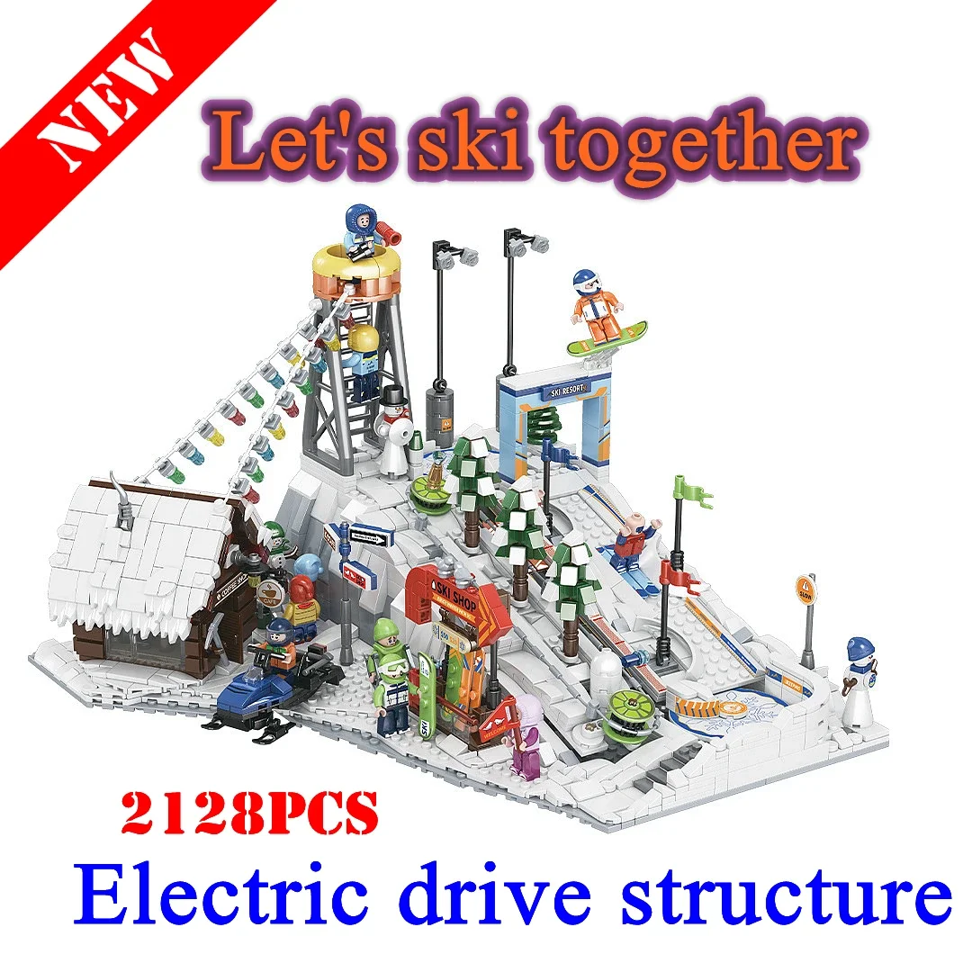 Snow World Sports Ski Resort Model City Street View Shop Electrical Building Block Brick Children MOC Architecture Toys Gifts
Snow World Sports Ski Resort Model City Street View Shop Electrical Building Block Brick Children MOC Architecture Toys Gifts