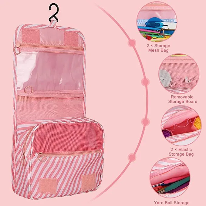 59 Piece Crochet Set, Portable Suspension Storage, Yarn Weaving, Beginner Knitting Tools 59 Piece Crochet Set, Portable Suspension Storage, Yarn Weaving, Beginner Knitting Tools