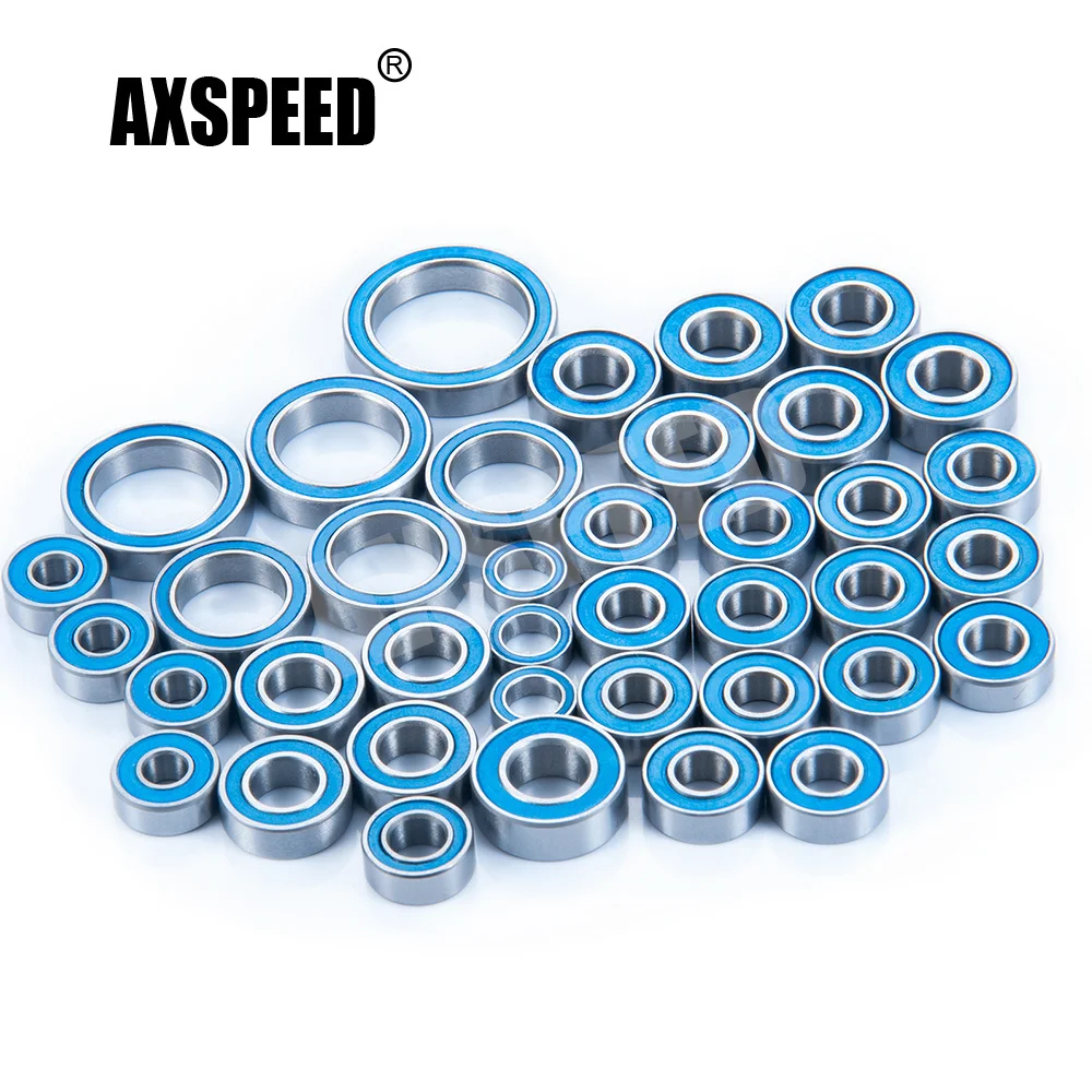 

AXSPEED 39Pcs Wheel Hub Axle Blue Sealed Bearing Kit for TRX-4 TRX4 Bronco 1/10 RC Crawler Car Parts Accessories