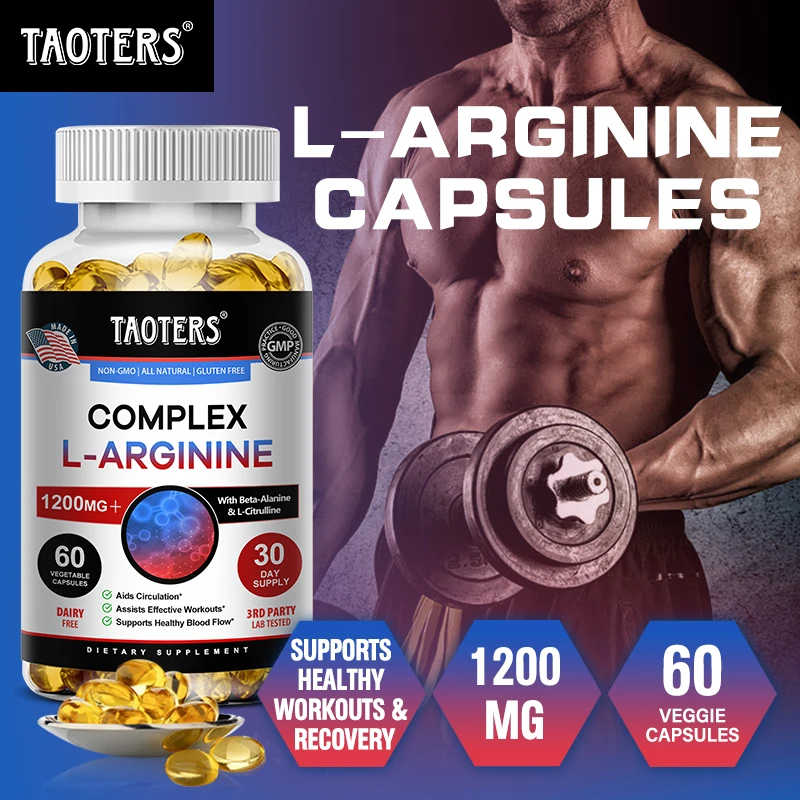 Extra Strength L-Arginine - 1200 Mg, Amino Acid, Nitric Oxide Supplement To Promote Muscle Growth, Blood Flow and Energy
Extra Strength L-Arginine - 1200 Mg, Amino Acid, Nitric Oxide Supplement To Promote Muscle Growth, Blood Flow and Energy