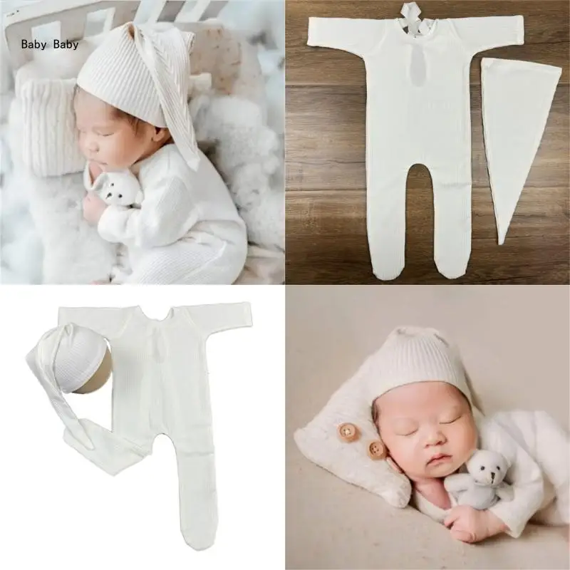 

Подарочная одежда для душа для новорожденных, цельная шляпа и реквизит для детской фотографии, наряд Q81A