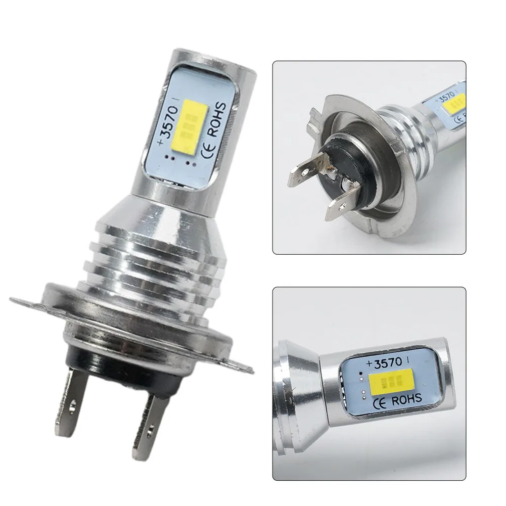 2 PCS Car H7 LED Headlight Bulbs Lights High Low Beam 55W 8000LM 6000K DC 12-24V Super Bright Daytime Running Lights Fog Lights
2 PCS Car H7 LED Headlight Bulbs Lights High Low Beam 55W 8000LM 6000K DC 12-24V Super Bright Daytime Running Lights Fog Lights