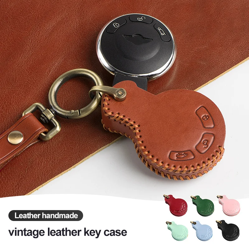 Leather Car Key Case Cover for BMW MiNi COOPER S ONE JCW R56 R55 R60 R61 R58CLUBMAN COUNTRYMAN Keychain Accessories
Leather Car Key Case Cover for BMW MiNi COOPER S ONE JCW R56 R55 R60 R61 R58CLUBMAN COUNTRYMAN Keychain Accessories