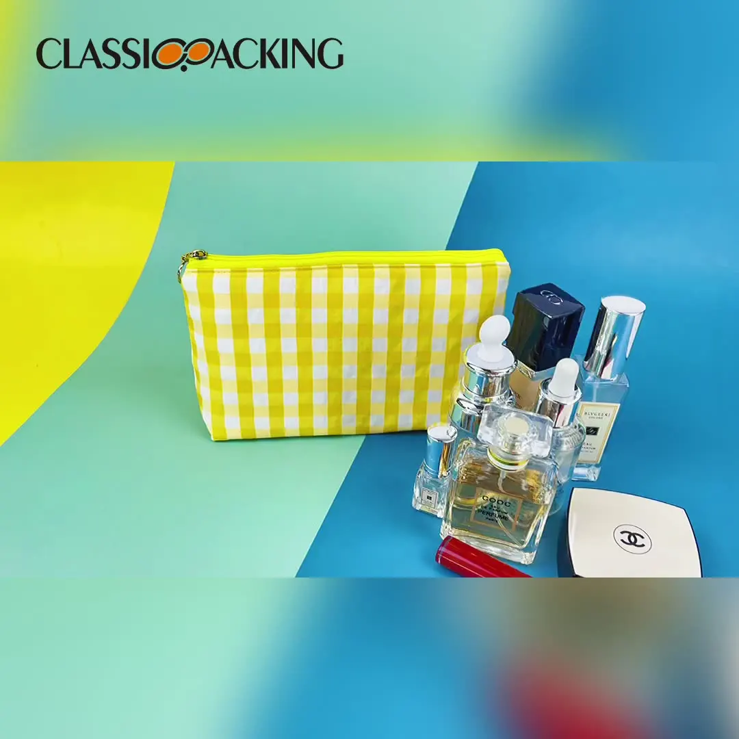 Korean version minimalist handbag with large capacity zipper portable and multifunctional plaid fabric makeup bag for women
Korean version minimalist handbag with large capacity zipper portable and multifunctional plaid fabric makeup bag for women