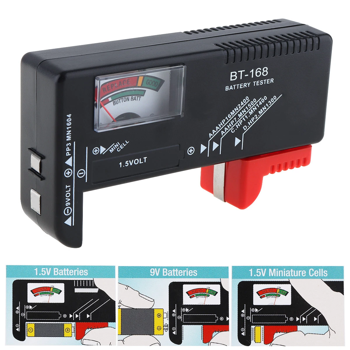 BT-168 Mini Poin-ter портативный тестер емкости аккумулятора с циферблатом для проверки выходного напряжения аккумулятора
BT-168 Mini Poin-ter портативный тестер емкости аккумулятора с циферблатом для проверки выходного напряжения аккумулятора