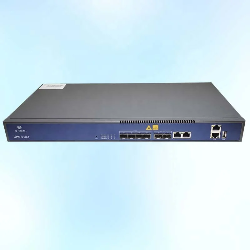 Оптоволоконное оборудование VSOL V-Sol V1600G0 4 * GE + 2 * GE(SFP)/10GE(SFP +) 4-портовый GPON OLT
Оптоволоконное оборудование VSOL V-Sol V1600G0 4 * GE + 2 * GE(SFP)/10GE(SFP +) 4-портовый GPON OLT