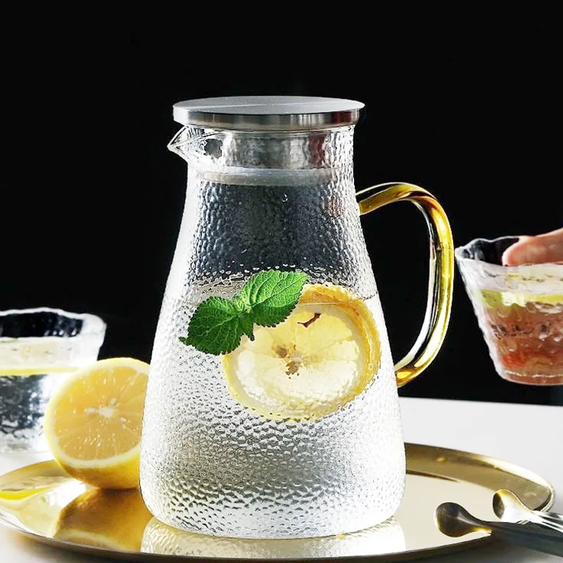 Glass Cooling Kettle Kettle Glass Household Water Cup Large Capacity Hammer Cold Kettle Set with bamboo lid
Glass Cooling Kettle Kettle Glass Household Water Cup Large Capacity Hammer Cold Kettle Set with bamboo lid