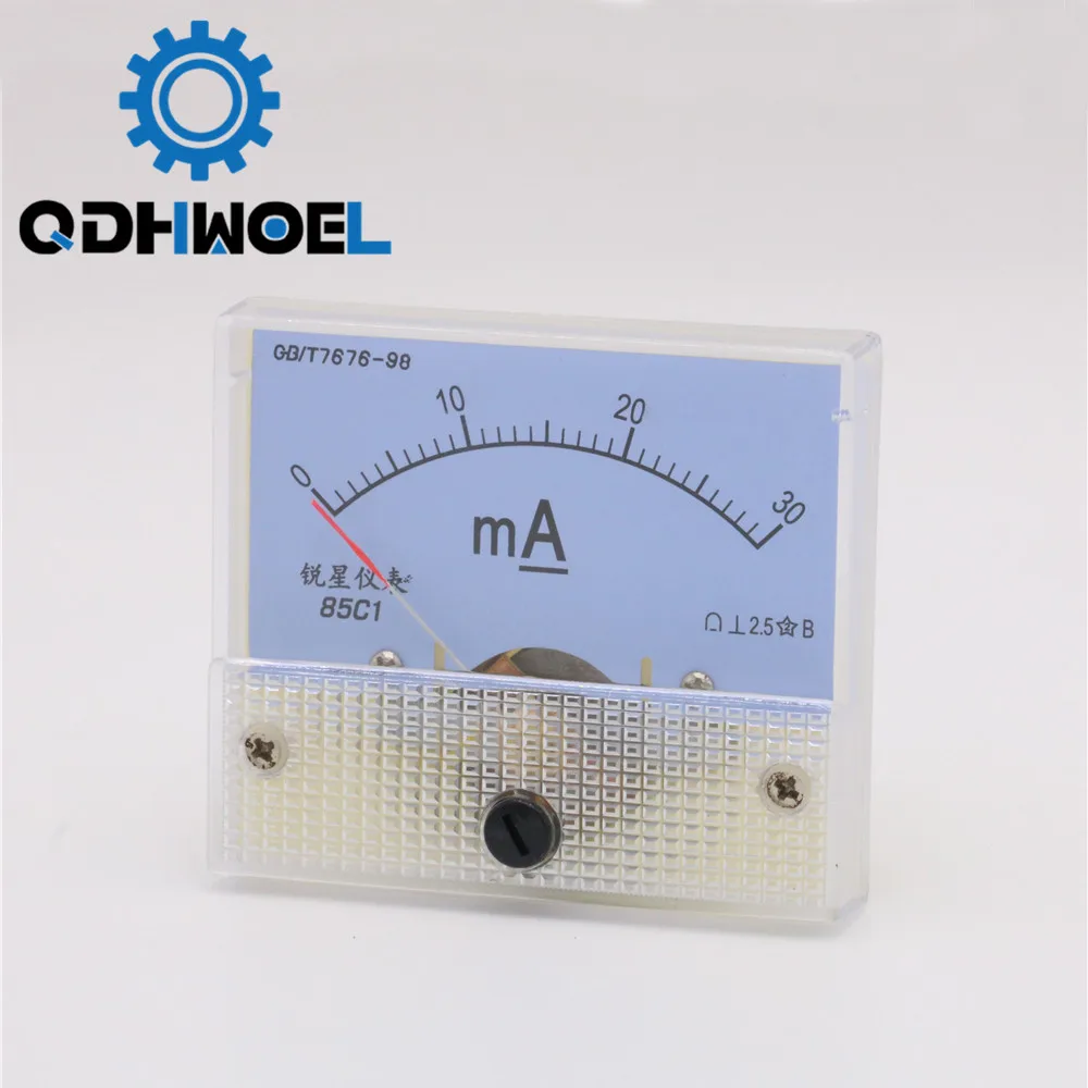 QDHWOEL 30mA Ammeter Analog Amp Panel Meter Current HUA 85C1 DC 0-30mA for CO2 Laser Engraving Cutting Machine
QDHWOEL 30mA Ammeter Analog Amp Panel Meter Current HUA 85C1 DC 0-30mA for CO2 Laser Engraving Cutting Machine