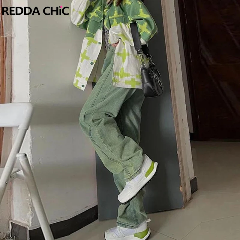 REDDACHiC Belted Boyfriend Jeans Women Y2k Wide Pants Washed Green Baggy Jeans High Rise Denim Trousers Fairycore Grunge Clothes
REDDACHiC Belted Boyfriend Jeans Women Y2k Wide Pants Washed Green Baggy Jeans High Rise Denim Trousers Fairycore Grunge Clothes