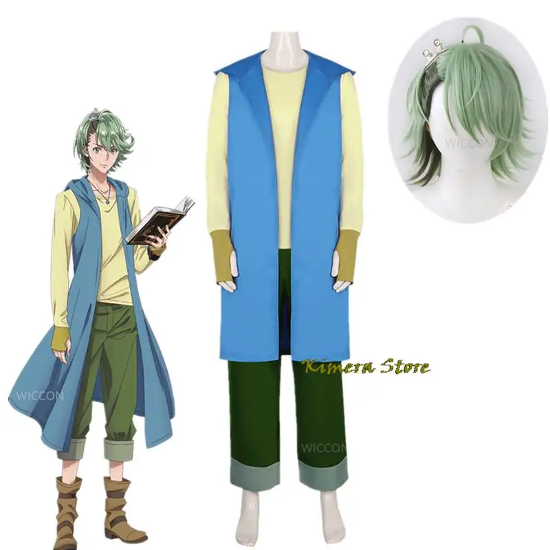 

W Philip Cosplay Anime Fuuto PI Philip Costume Uniform Trench Suit Wig Set Halloween Party Clothing Philip Costume for Men