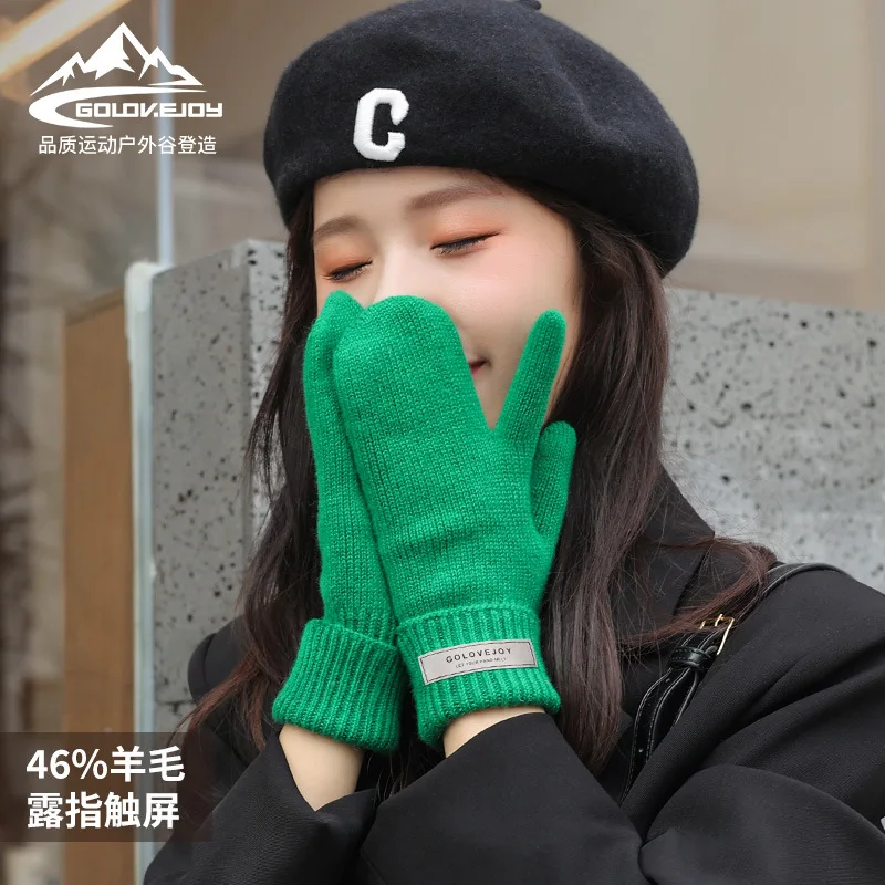 Winter Wool Knitted Gloves Women's Mittens Outdoor Hand Warm Accessories Touch Screen Foldable Wrist Girls Motorcycle Gloves
Winter Wool Knitted Gloves Women's Mittens Outdoor Hand Warm Accessories Touch Screen Foldable Wrist Girls Motorcycle Gloves