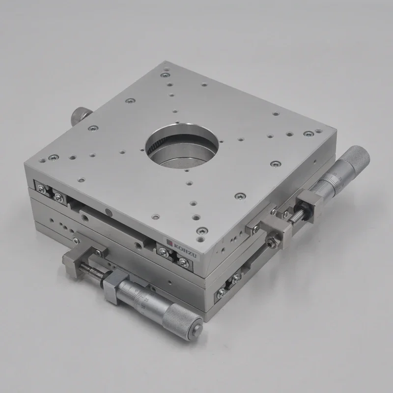YM16A-S1-1A Kohzu Manual Two-dimensional XY Axis 160 * 160mm Transmission Fine-tuning Slide Table Travel Plus or Minus 12.5mm
YM16A-S1-1A Kohzu Manual Two-dimensional XY Axis 160 * 160mm Transmission Fine-tuning Slide Table Travel Plus or Minus 12.5mm