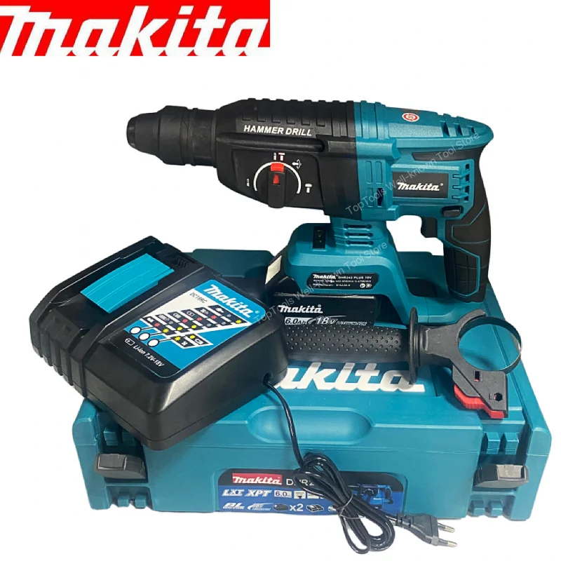 

Makita DHR242 18V LXT 24mm Rotary Hammer SDS-Plus Concrete Impact Hammer body only electric hammer impact drill rechargeable