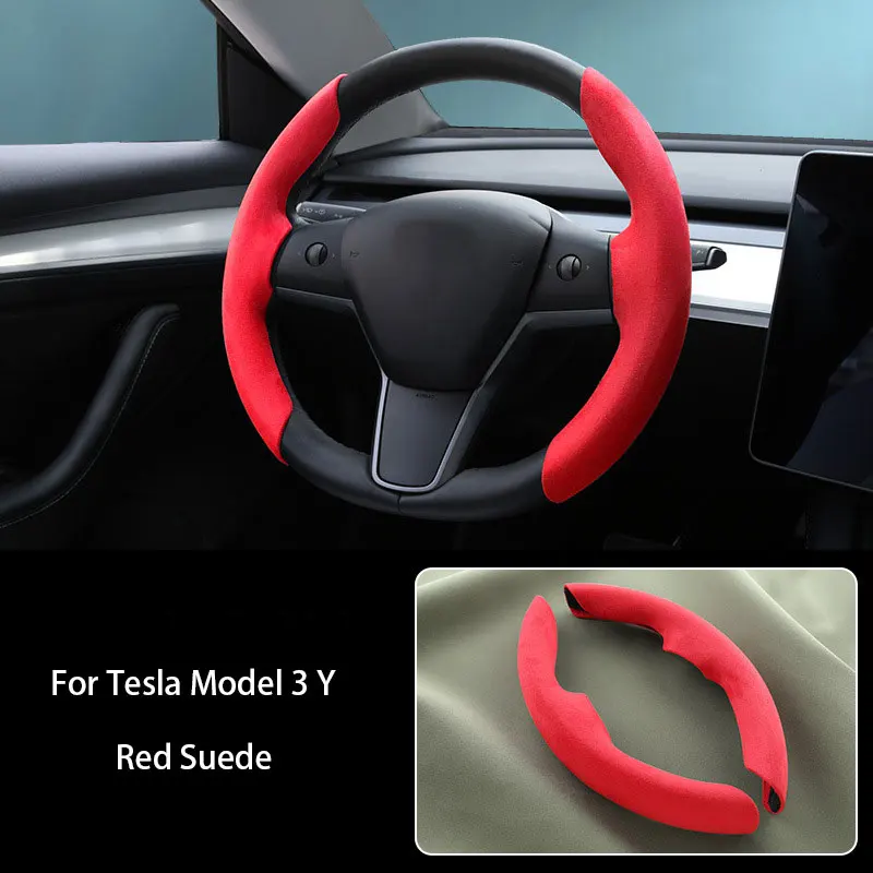 Suede Non-Slip Car Decor Steering Wheels Cover For Tesla Model 3 Model Y 2017-2023 Suede Leather Breathable Protection
Suede Non-Slip Car Decor Steering Wheels Cover For Tesla Model 3 Model Y 2017-2023 Suede Leather Breathable Protection
